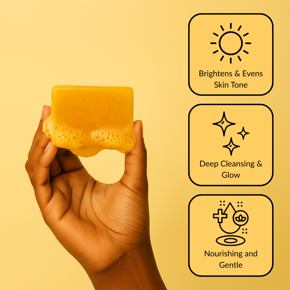Glow Bar - Lemon Turmeric & Kojic Acid Brightening Soap Bar